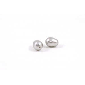 Swarovski perle (5821) goutte poire 11x8mm gris pâle 